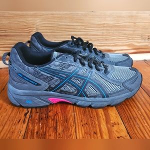 Asics Womens Gel Venture 6 T7G6Q Gray Running Shoes
